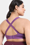 Zelocity True Curv High Impact Quick Dry Sports Bra - Sunset Purple — thumbnail 3
